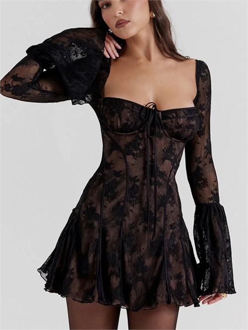 Гипюровое платье Лолита SeDress-krygeva-black