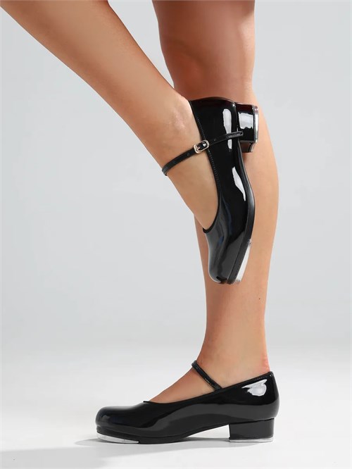 Туфли для степа чечетки лаковые Tufli-Step-Black