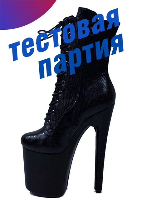 Стрипы тройки ботильоны обувь для pole dance танцев ZZStripy-snake-black