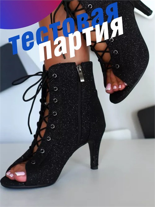 Хилсы для танцев блестящие ZZShine7-heels-black