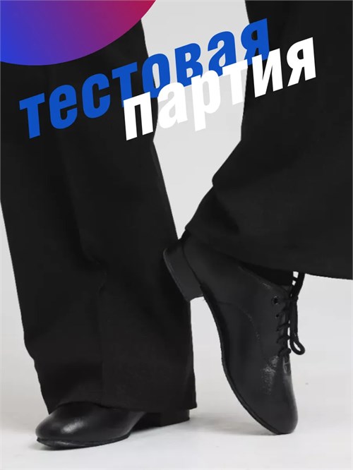 Туфли танцевальные обувь для бальных танцев латина ZZLat-manmatte2-black