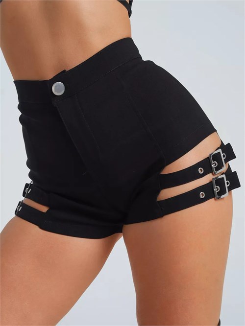 Шорты утягивающие для танцев SeShorty-zastegka-black