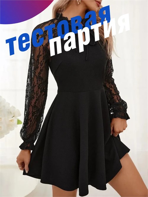 Платье вечернее черное короткое ZZSeDress-party-black