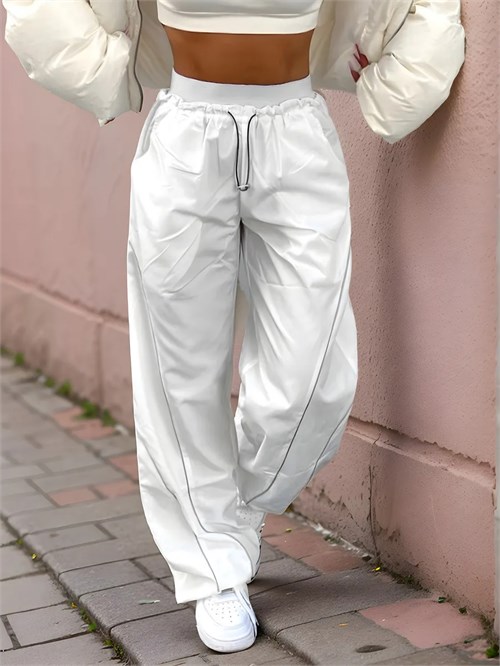 Штаны карго спортивные широкие для танцев летние Briyki-sport-white