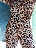 Комбинезон для танцев и фитнеса с леопардовым принтом SeKombez-passion