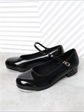 Туфли для степа чечетки лаковые Tufli-Step-Black