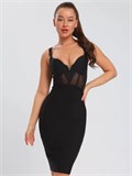 Бандажное платье футляр SeDress-korset-black
