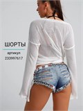 туника прозрачная лонгслив накидка на купальник SeTop-beach-white