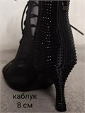 Хилсы для танцев high heels на каблуке 8 см ZZSeKarina-heels-black