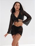 Купальник раздельный женский 4 в 1 для пляжа и танцев SeKup-passion-black