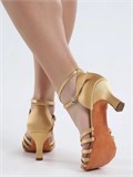 Туфли для бальных танцев латина ZZLatina7-woman-gold