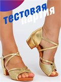 Туфли танцевальные обувь для бальных танцев латина ZZLatina-shine-gold