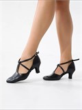 Туфли стандарт для бальных танцев Wals-kozha-black