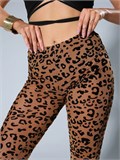 Брюки леопардовые с шортами для танцев SeBriyki-leopard
