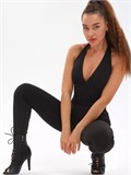 Комбинезон для танцев high heels и фитнеса SeKomb-sport-black