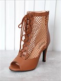 Хиллс туфли для танцев на каблуке 9,5 см SeMary-heels-brown