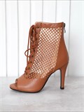 Хиллс туфли для танцев на каблуке 9,5 см SeMary-heels-brown