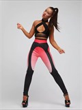 Леггинсы для танцев и спорта SeLegincy-strip-red