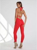 Комбинезон для танцев high heels и фитнеса SeKomb-sport-red