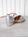 Туфли танцевальные обувь для бальных танцев латина Latina-shine-silver
