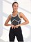 Топ спортивный с чашками майка Top-sport-grey