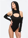 Боди с открытыми плечами Body-open-black
