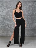 Брюки палаццо для танцев спортивные клеш кюлоты Briyki-gracia-black