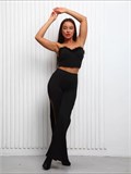 Брюки палаццо для танцев спортивные клеш кюлоты Briyki-gracia-black