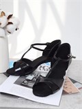 Туфли для танцев латина Latina-koga5-black