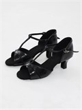 Туфли для танцев латина Latina-koga5-black