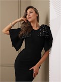 Платье бандажное вечернее SeDress-Lux-black