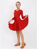 Рейтинговое платье костюм для спортивных танцев бальное valsdress-red