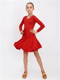 Рейтинговое платье костюм для спортивных танцев бальное valsdress-red