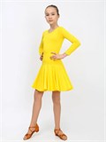 Рейтинговое платье костюм для спортивных танцев бальное valsdress-yellow