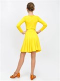 Рейтинговое платье костюм для спортивных танцев бальное valsdress-yellow